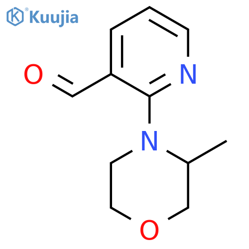 2-(3-Methylmorpholin-4-yl)pyridine-3-carbaldehyde structure