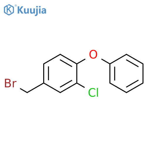 4-(bromomethyl)-2-chloro-1-phenoxybenzene structure