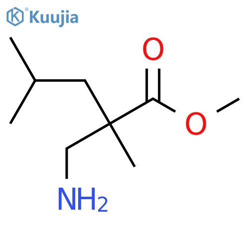 Methyl 2-(aminomethyl)-2,4-dimethylpentanoate structure