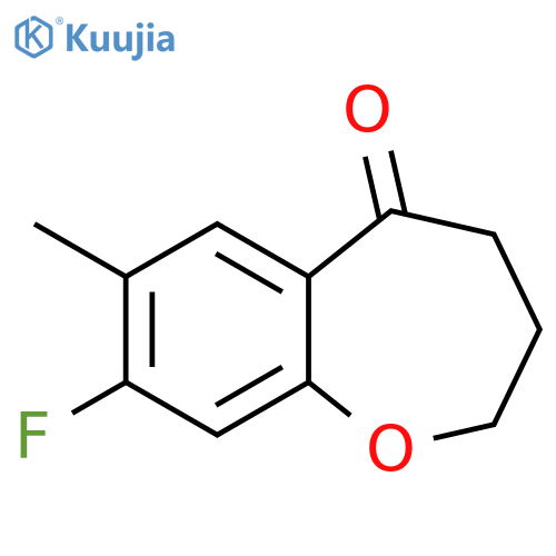 8-fluoro-7-methyl-3,4-dihydrobenzo[b]oxepin-5(2H)-one structure