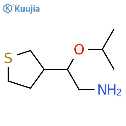 2-(propan-2-yloxy)-2-(thiolan-3-yl)ethan-1-amine structure