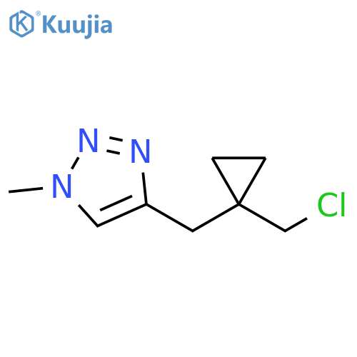 1H-1,2,3-Triazole, 4-[[1-(chloromethyl)cyclopropyl]methyl]-1-methyl- structure