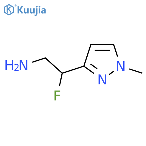 2-fluoro-2-(1-methyl-1H-pyrazol-3-yl)ethan-1-amine structure