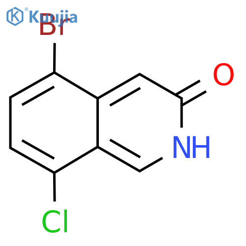 5-Bromo-8-chloroisoquinolin-3-ol structure