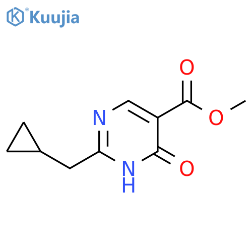 5-Pyrimidinecarboxylic acid, 2-(cyclopropylmethyl)-1,6-dihydro-6-oxo-, methyl ester structure