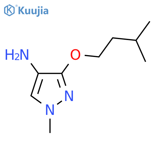1-methyl-3-(3-methylbutoxy)-1H-pyrazol-4-amine structure