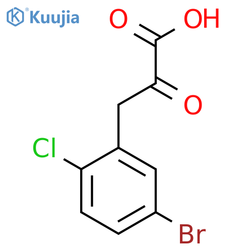 3-(5-bromo-2-chlorophenyl)-2-oxopropanoic acid structure