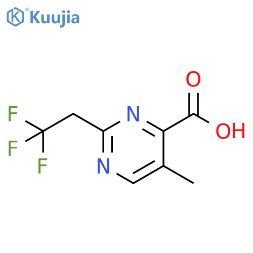 4-Pyrimidinecarboxylic acid, 5-methyl-2-(2,2,2-trifluoroethyl)- structure