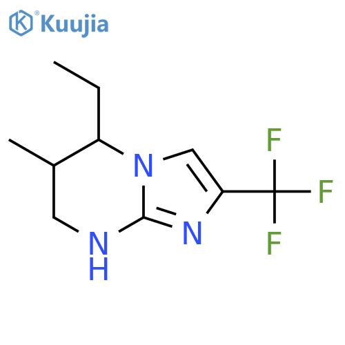 5-ethyl-6-methyl-2-(trifluoromethyl)-5H,6H,7H,8H-imidazo1,2-apyrimidine structure