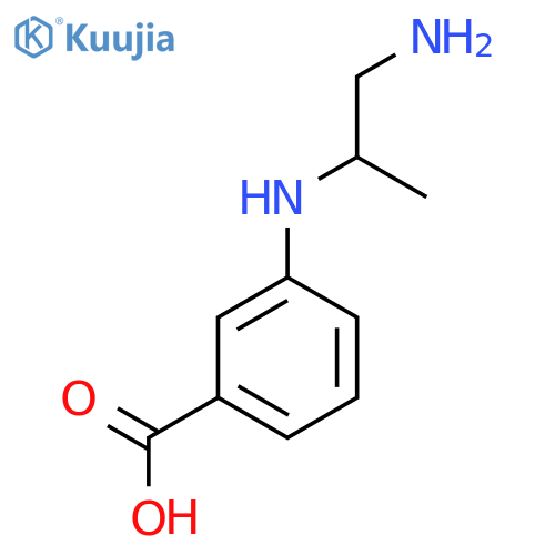 3-[(1-Aminopropan-2-yl)amino]benzoic acid structure