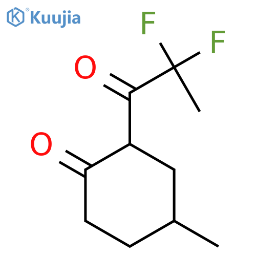 2-(2,2-Difluoropropanoyl)-4-methylcyclohexan-1-one structure