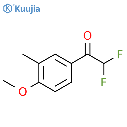 2,2-difluoro-1-(4-methoxy-3-methylphenyl)ethan-1-one structure