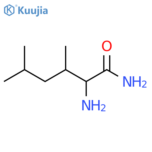 2-amino-3,5-dimethylhexanamide structure