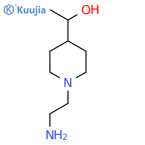 1-1-(2-aminoethyl)piperidin-4-ylethan-1-ol structure