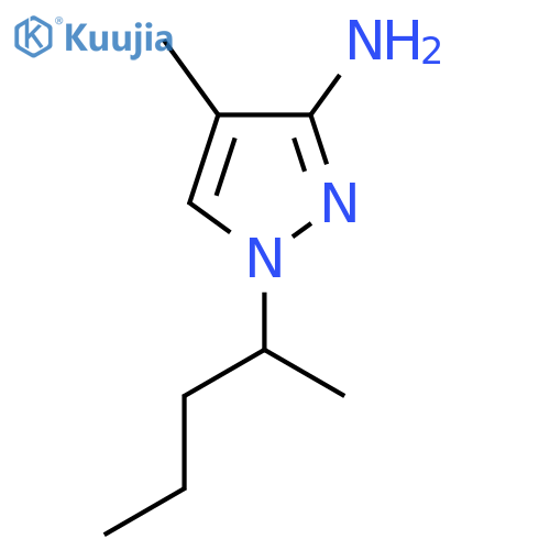 4-Methyl-1-(pentan-2-yl)-1H-pyrazol-3-amine structure