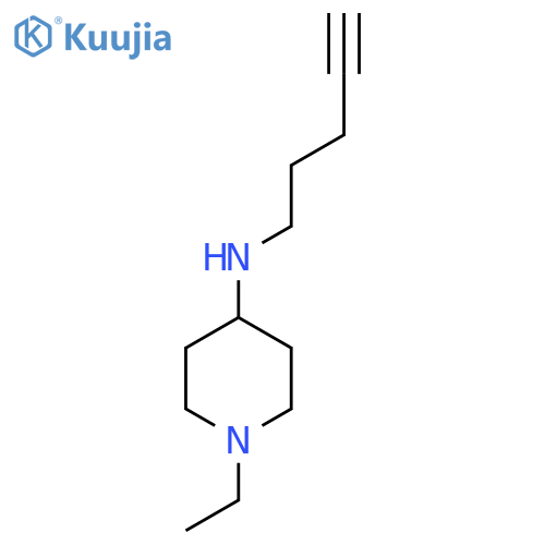 1-ethyl-N-(pent-4-yn-1-yl)piperidin-4-amine structure