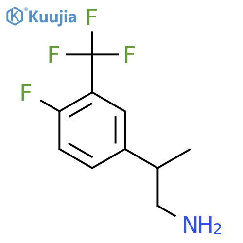 2-4-fluoro-3-(trifluoromethyl)phenylpropan-1-amine structure