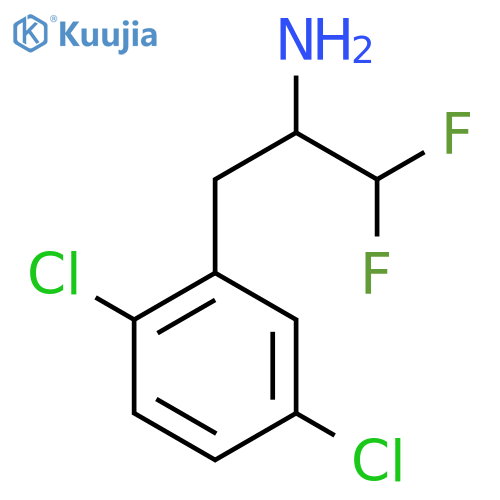 3-(2,5-dichlorophenyl)-1,1-difluoropropan-2-amine structure