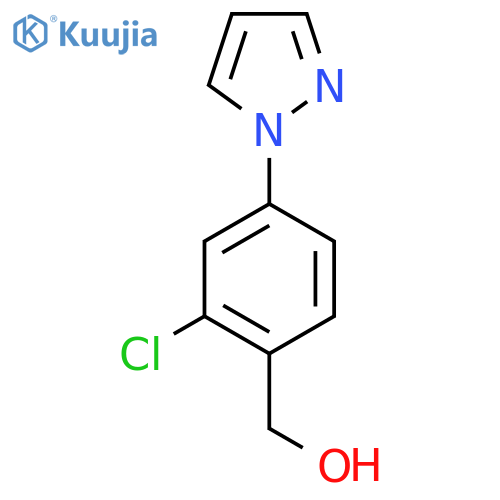 (2-Chloro-4-(1H-pyrazol-1-yl)phenyl)methanol structure
