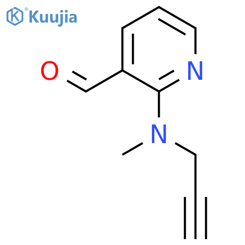 2-[Methyl(prop-2-yn-1-yl)amino]pyridine-3-carbaldehyde structure