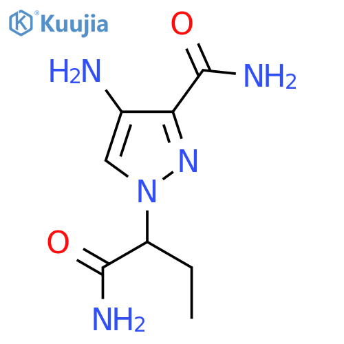 4-amino-1-(1-carbamoylpropyl)-1H-pyrazole-3-carboxamide structure