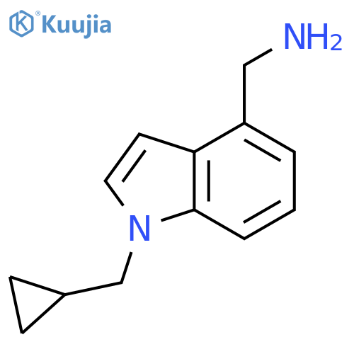 1H-Indole-4-methanamine, 1-(cyclopropylmethyl)- structure
