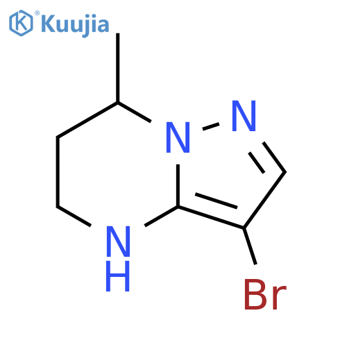 3-bromo-7-methyl-4H,5H,6H,7H-pyrazolo1,5-apyrimidine structure