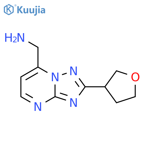 2-(oxolan-3-yl)-1,2,4triazolo1,5-apyrimidin-7-ylmethanamine structure