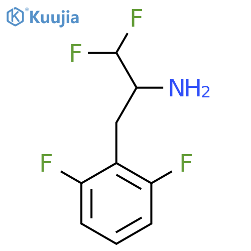 3-(2,6-difluorophenyl)-1,1-difluoropropan-2-amine structure