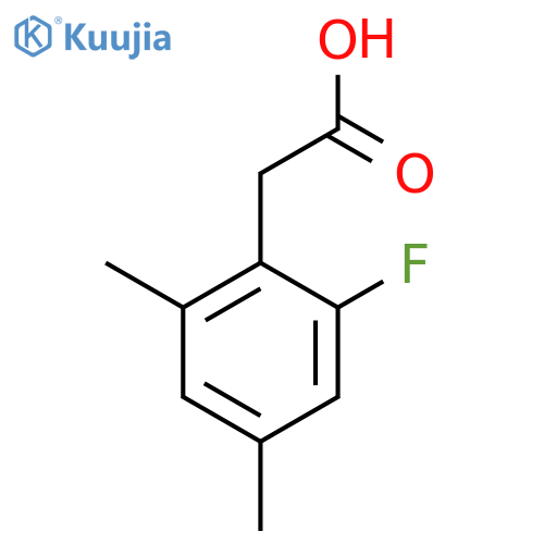 2-(2-fluoro-4,6-dimethylphenyl)acetic acid structure