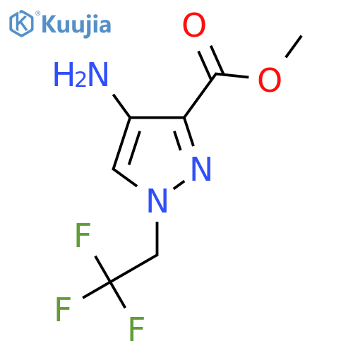 methyl 4-amino-1-(2,2,2-trifluoroethyl)-1H-pyrazole-3-carboxylate structure