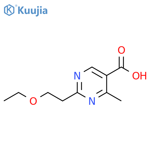 5-Pyrimidinecarboxylic acid, 2-(2-ethoxyethyl)-4-methyl- structure