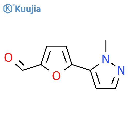5-(1-Methyl-1H-pyrazol-5-yl)furan-2-carbaldehyde structure