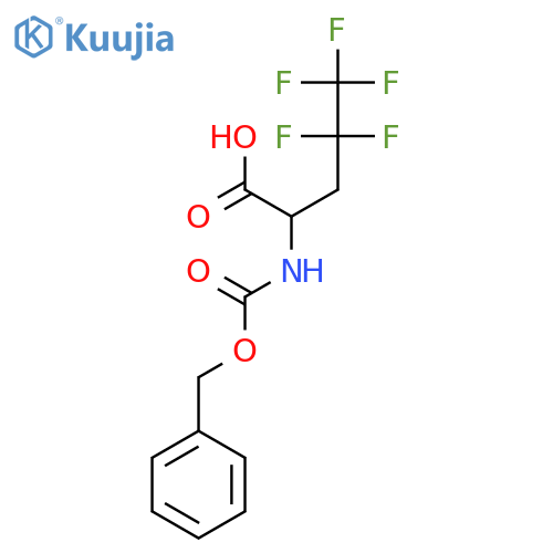 2-{(benzyloxy)carbonylamino}-4,4,5,5,5-pentafluoropentanoic acid structure