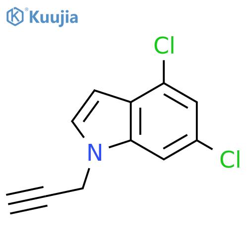 1H-Indole, 4,6-dichloro-1-(2-propyn-1-yl)- structure