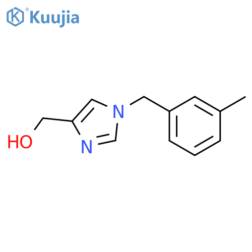 (1-(3-methylbenzyl)-1H-imidazol-4-yl)methanol structure