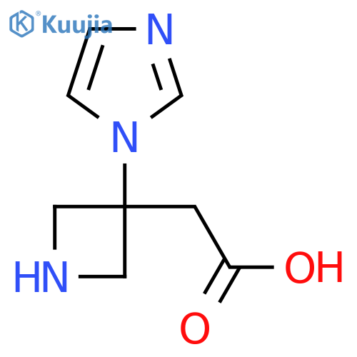 2-[3-(1H-imidazol-1-yl)azetidin-3-yl]acetic acid structure