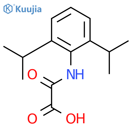 Acetic acid, [[2,6-bis(1-methylethyl)phenyl]amino]oxo- structure