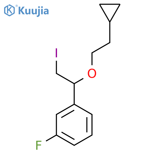 1-1-(2-cyclopropylethoxy)-2-iodoethyl-3-fluorobenzene structure