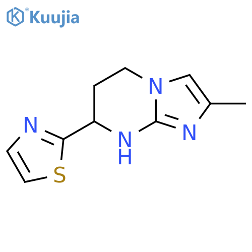 2-{2-methyl-5H,6H,7H,8H-imidazo1,2-apyrimidin-7-yl}-1,3-thiazole structure