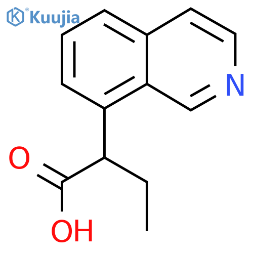 2-(isoquinolin-8-yl)butanoic acid structure