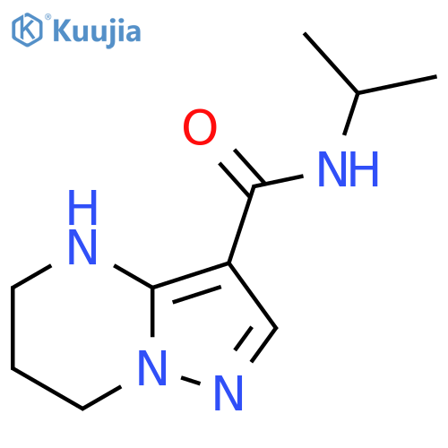 N-(propan-2-yl)-4H,5H,6H,7H-pyrazolo1,5-apyrimidine-3-carboxamide structure