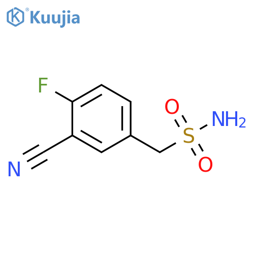 (3-cyano-4-fluorophenyl)methanesulfonamide structure