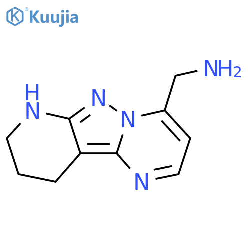 {3,7,8,10-tetraazatricyclo7.4.0.0,2,7trideca-1,3,5,8-tetraen-6-yl}methanamine structure