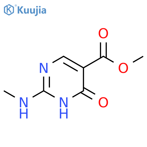 5-Pyrimidinecarboxylic acid, 1,6-dihydro-2-(methylamino)-6-oxo-, methyl ester structure