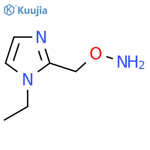 O-(1-ethyl-1H-imidazol-2-yl)methylhydroxylamine structure