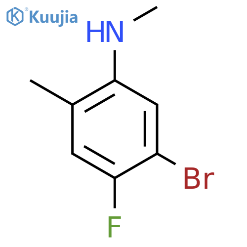 5-bromo-4-fluoro-N,2-dimethylaniline structure