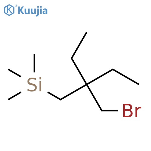 Silane, [2-(bromomethyl)-2-ethylbutyl]trimethyl- structure