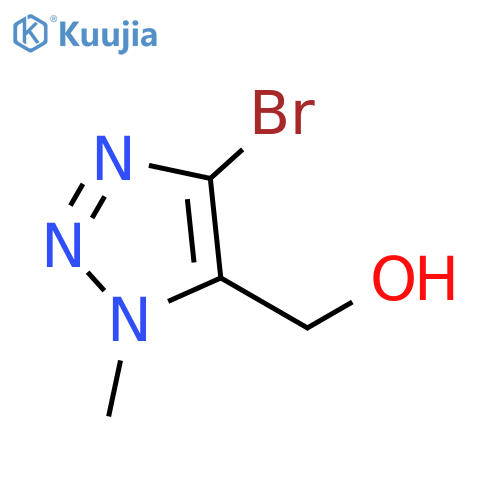 (4-bromo-1-methyl-1H-1,2,3-triazol-5-yl)methanol structure