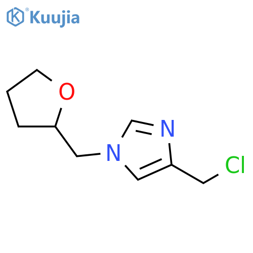 4-(chloromethyl)-1-((tetrahydrofuran-2-yl)methyl)-1H-imidazole structure